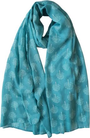Generic Mulberry Tree Print Scarf Womens Lightweight Fashion Large Wrap (Turquoise)
