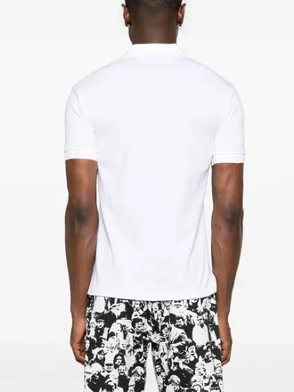 Comme Des Gar&ccedil;ons Heart-Patch Cotton Polo - White