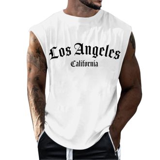 Generic Running Muscle Tank Top for Men T-Shirts Workout Sleeveless T-Shirts Athletic Tank Summer Training Workout Bodybuilding Fitness Tank Top Gym Vests Cas