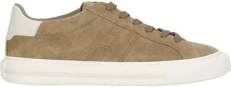 Hogan H691 Sneakers - Heren - Sneakers - Bruin - 40 1/2 EU - Leer - Schoenen