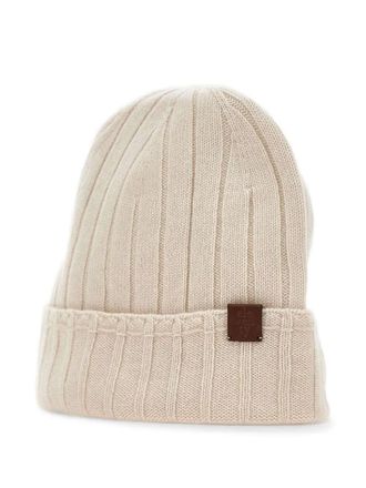 Eleventy ribbed cashmere beanie - men - Cashmere - One Size - Neutrals