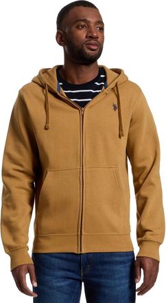 U.S.Polo Association U. S. Polo Assn. Hoodie Mens Collegiate Tan Long Sleeve Kangaroo Pocket MOT21
