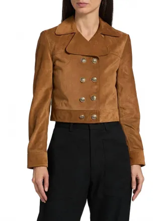 Nili Lotan Cassidy Suede Jacket In Martora