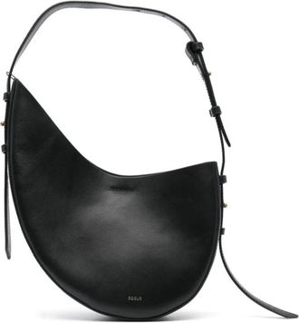 SOEUR Zwarte Schapenvacht Schoudertas - Dames - Schoudertassen - Zwart - ONE Size - Tassen