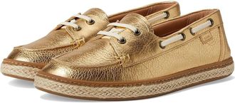 Vionic Womens Vionic Bay Loafers Gold Leather Arch Support Slip On Shoes ZOGG2481