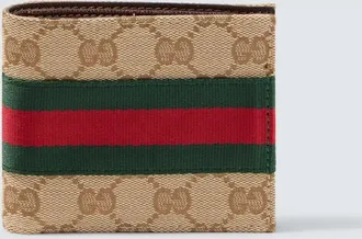 Gucci GG Canvas Web Stripe bifold wallet