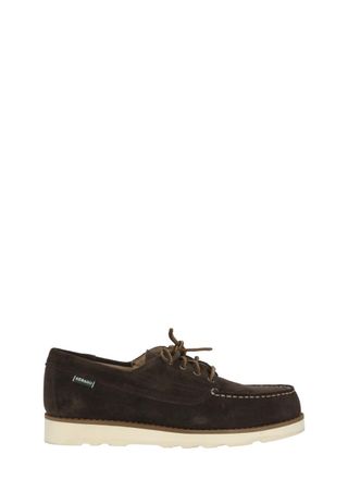 Sebago Rich Brown Suede Textured Grip Sole Loafers