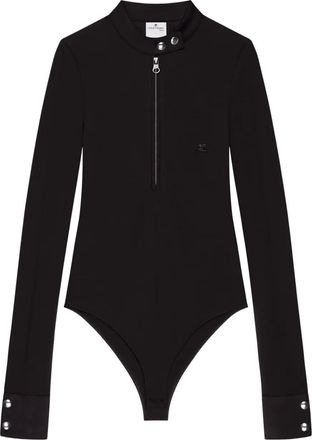 Courrèges Body con zip - Nero