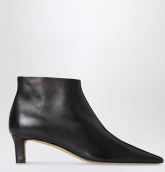 The Row Black Carla 45 ankle boots in leather