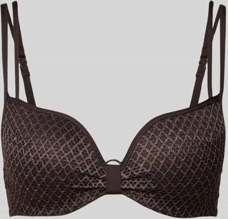 Marie Jo Marie Jo Bikini-Oberteil mit Strukturmuster Modell TOMAR in Dunkelbraun, Gr&ouml;&szlig;e 80B