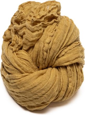 LinenMe 100% Linen Scarf for Women Men Unisex Garza 45 x 200 cm, Summer Shawl Lightweight Soft Breathable Comfortable, Antique Gold