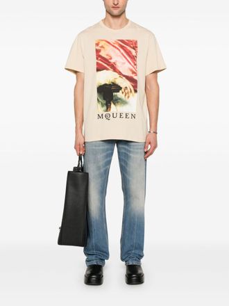 Alexander McQueen Hoogreikende Denim Jeans