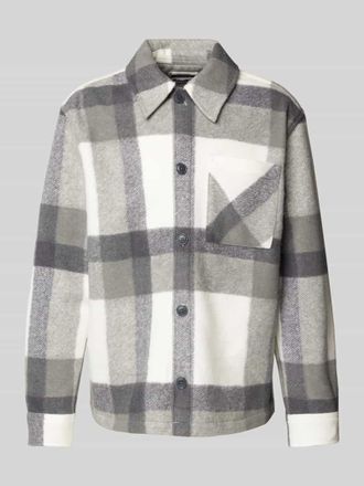 Mc Neal Regular Fit Hemdjacke mit Brustpattentasche in Graphit, Gr&ouml;&szlig;e XL