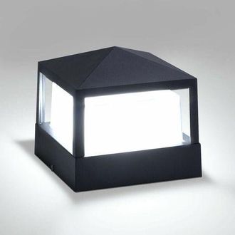 OEM Farola Exterior Impermeable Ip65 - Aluminio Y Abs - 18w 6000k Blanco Fr&iacute;o - Dimensiones 16x16x12cm - F&aacute;cil Instalaci&oacute;n