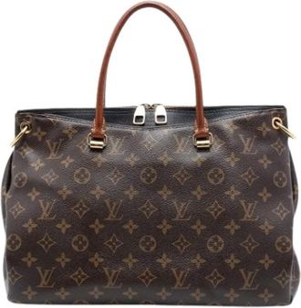 Louis Vuitton Pre-owned Handbags, female, Brown, Size: ONE SIZE Pre-owned Pallas Satchel