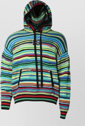 Dolce & Gabbana striped hooded sweater