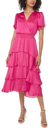 Vince Camuto Surplice Tiered Maxi Dress