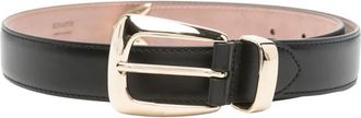 Khaite Benny Belt - Dames - Riemen - Zwart - 85 CM - Leer - Accessoires