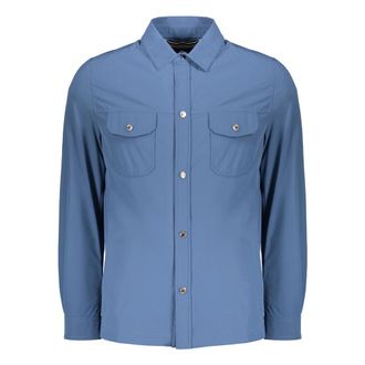 Moorer Waterdichte Techno Fabric Jas met Zakken - Heren - Zomerjassen - Blauw - M - Jassen