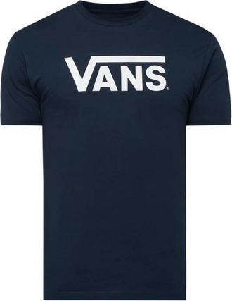 Vans Tops, Heren, Blauw, XS, Katoen, Klassiek Logo T-shirt