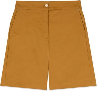 Oltre Bermuda Shorts - Dames - Korte Broeken - Geel - S - Katoen - Korte Broeken