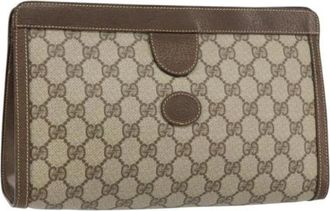 Gucci Pre-owned Clutches, female, Beige, Size: ONE SIZE Pre-owned Clutch