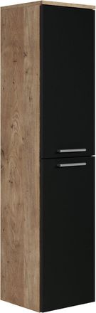 Badplaats Columna De Ba&ntilde;o Saturnus 35 X 35 X 130 Cm - Roble Casta&ntilde;o Con Ne