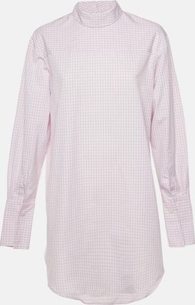 Dries Van Noten Pink Checkered Print Cotton Corso Shirt
