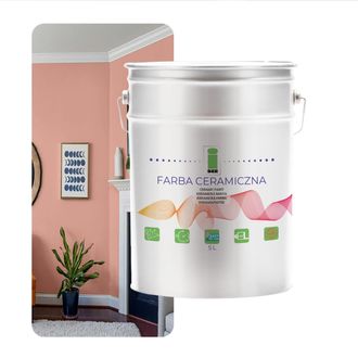 OEM Pintura Cer&aacute;mica Para Paredes, Lavable, Rosa Polvo, 5 L, Resistente A Las Manchas