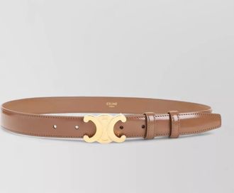 Celine triomphe leather adjustable belt buckle