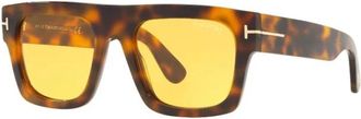 Tom Ford Fausto Zonnebril - unisex - Zonnebrillen - Bruin - 53 MM - Accessoires
