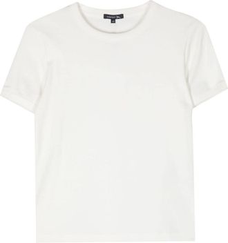 SOEUR Aristide embroidered-logo T-shirt - women - Cotton - 34 - White