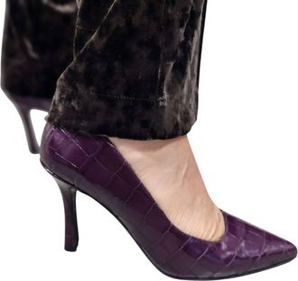 Pedro Ant&oacute;n Womens Heeled Pumps In Purple