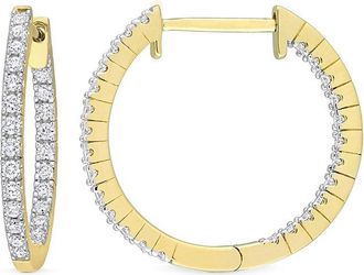 Rina Limor 10K 0.73 ct. tw. Diamond Inside-Out Hoops