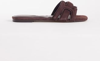 Aldo Aldo - Elenaria - Sandali bassi marrone scuro