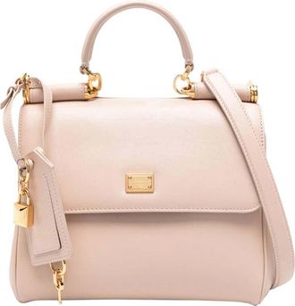 Dolce & Gabbana Light Pink Sicily Small Satchel