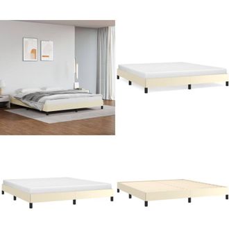 vidaXL Giroletto Crema 160x200 cm in Similpelle - Giroletto in similpelle - Giroletto crema