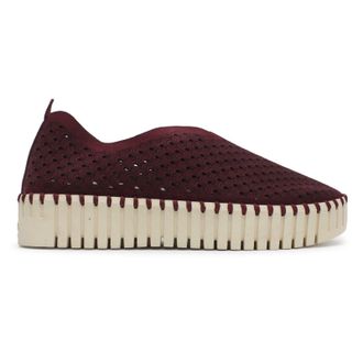 Ilse Jacobsen Tulip 3373 Textile Womens Slip On Shoes - Winetasting - Size:UK 6