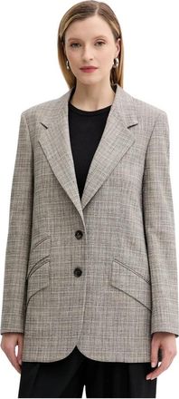 Paul Smith Patronen Blazer - Dames - Blazers - Grijs - M - Wol - Jassen
