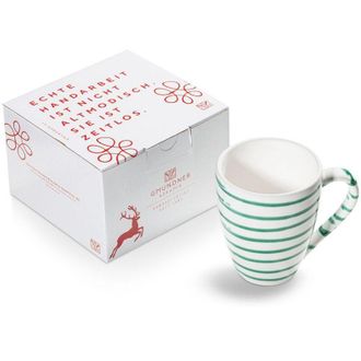 Gmundner Keramik Gmundner Keramik - Gmundner Ceramics Verde Flameado, Taza Desayuno Max (0,3 L)