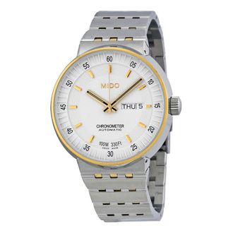 Mido All Dial Chronometer Automatic White Cream Dial Two-tone Mens Watch M83409B111