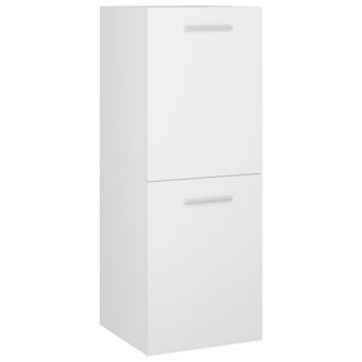 vidaXL Armario De Ba&ntilde;o Madera Contrachapada Blanco 30x30x80 Cm Vidaxl