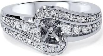 Pompeii3 1/3ct Diamond Engagement Setting 14K White Gold