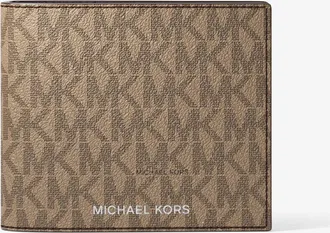 Michael Kors Harrison Logo Billfold Wallet With Passcase