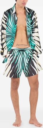 Roberto Cavalli Camicia con stampa - Nero