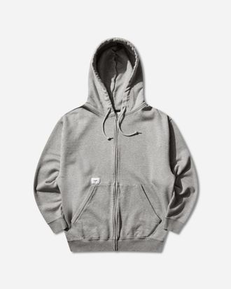Wtaps Men s Throwdy Zip Hoodie Ash Grey