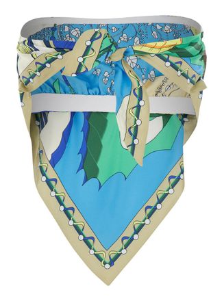 Tory Burch Silk Scarf-Print Blouse - Multicolor
