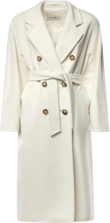 Max Mara Jassen, Dames, Wit, S, Belted Coats