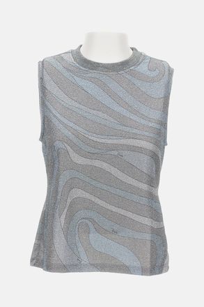 Emilio Pucci Top Senza Maniche In Jersey Lame