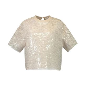 Brunello Cucinelli Brunello Cucinelli, Blouses, female, Beige, Size: M Blouses